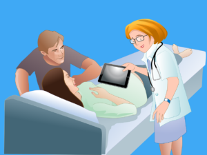 Ärztin mit Tablet bei Patientin (Foto: Pixabay.com)